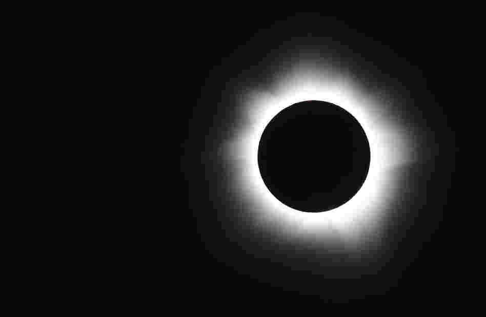Totality is seen during the solar eclipse at Palm Cove, Australia. Totality is seen during the solar eclipse at Palm Cove, Australia.