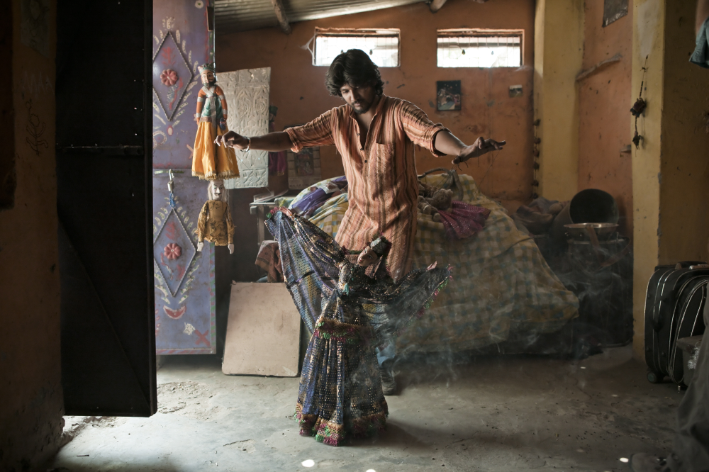 Young puppeteer Kailash performs in the House of Puppets, a nonprofit he created to help teach folk traditions to future generations of performers.