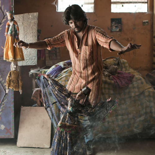 Young puppeteer Kailash performs in the House of Puppets, a nonprofit he created to help teach folk traditions to future generations of performers.