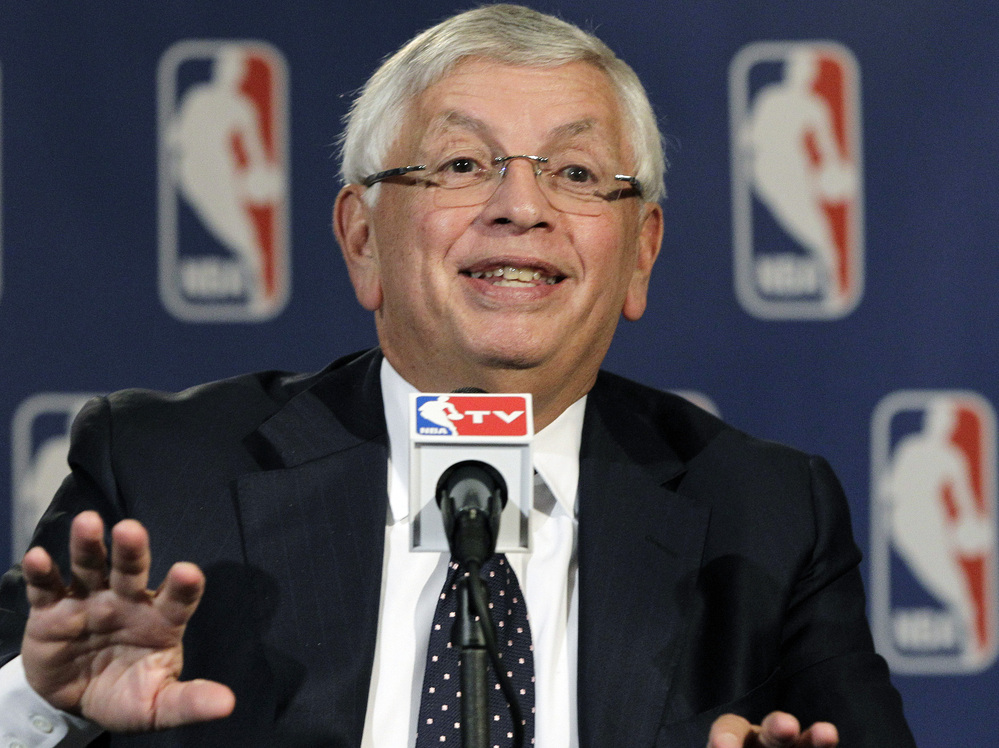NBA Commissioner David Stern speaks during a basketball news conference on Oct. 25. Stern announced he will retire on Feb. 1, 2014.