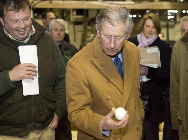 Prince Charles does like eggs, but he doesn't insist on being able to choose from among many, the palace says.