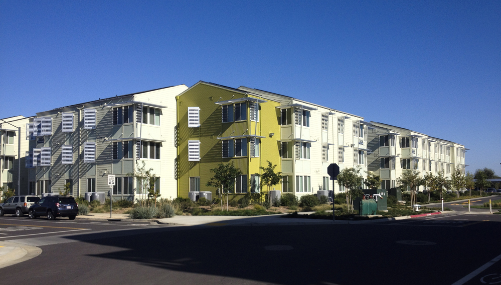New energy-efficient dormitories at the University of California, Davis.