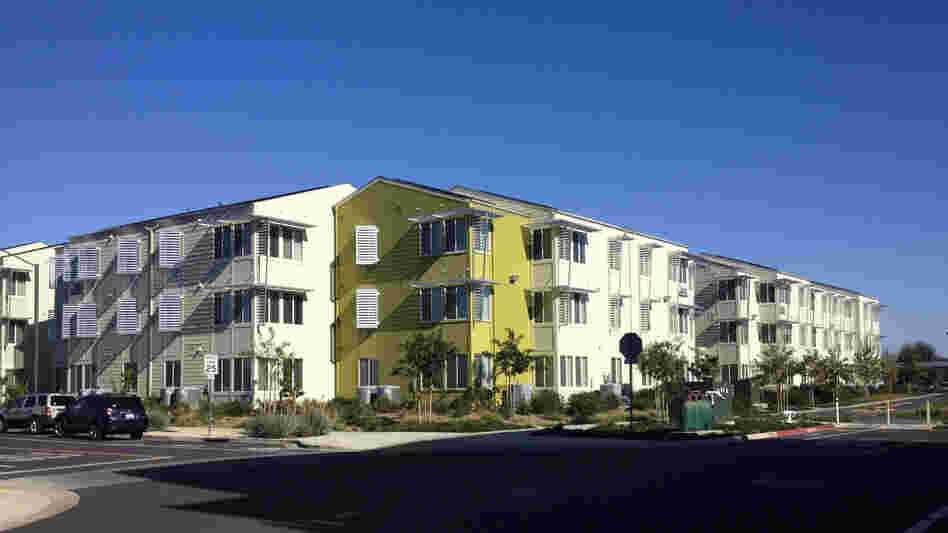New energy-efficient dormitories at the University of California, Davis.