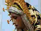 A statue of the Virgin Mary is pictured during the "El Baratillo" brotherhood procession, part of the Holy Week in Seville, Spain, in 2011.