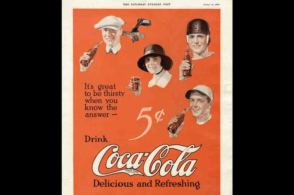 1922: A print ad in the Saturday Evening Post.