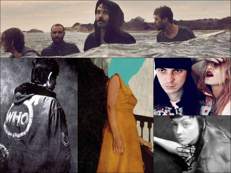 Clockwise from top: Local Natives, IO Echo, Angel Olsen, cover art for Gospel Claws and The Who's Quadrophenia. Clockwise from top: Local Natives, IO Echo, Angel Olsen, cover art for Gospel Claws and The Who's Quadrophenia.