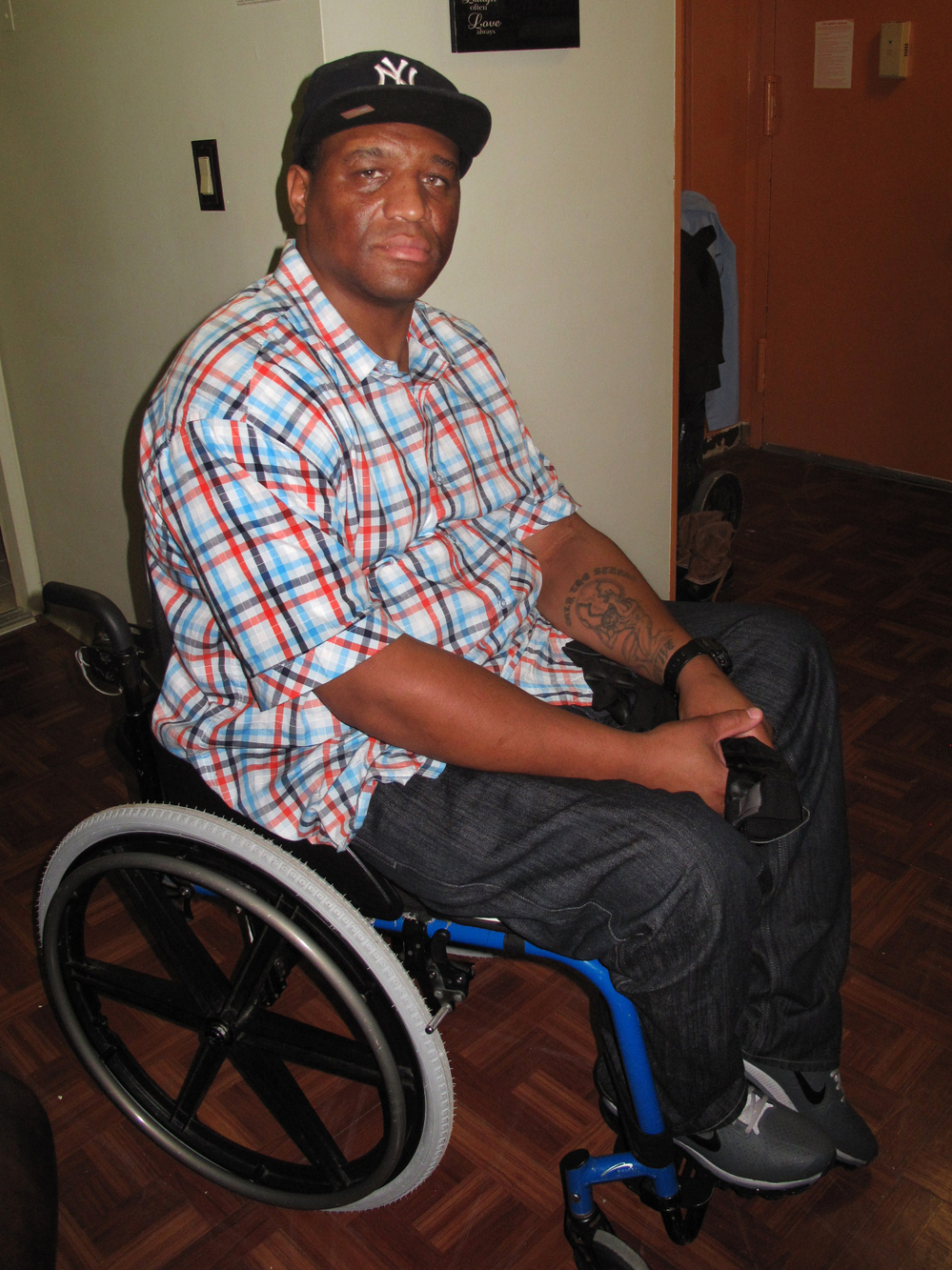 Michael Liburd was waiting for essential medical supplies to arrive when Hurricane Sandy hit. Now, the delivery company can't find them. He says he's afraid he'll have to go to the hospital if he doesn't get them soon.