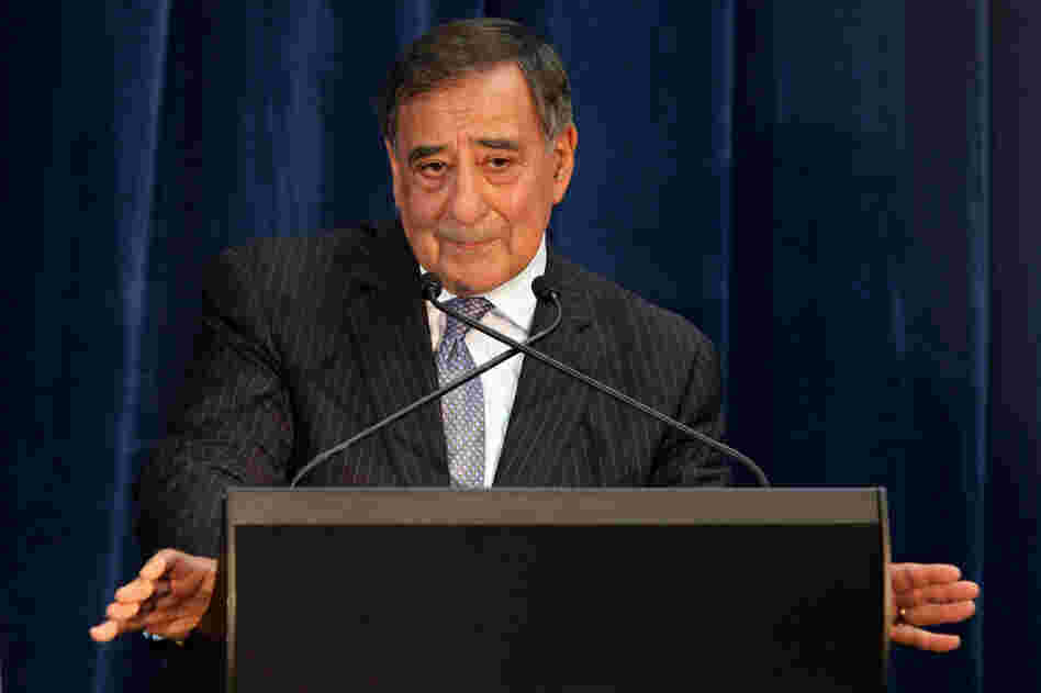 Secretary of Defense Leon Panetta speaks during a press conference following meetings as part of AUSMIN at the State Reception Centre in Kings Park in Perth, Australia.