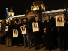 People hold pictures of Savita Halappanavar during a vigil outside Belfast City Hall, Northern Ireland, on Thursday. Halappanavar died Oct. 28 in Galway, Ireland, just days after she was denied an abortion. People hold pictures of Savita Halappanavar during a vigil outside Belfast City Hall, Northern Ireland, on Thursday. Halappanavar died Oct. 28 in Galway, Ireland, just days after she was denied an abortion.