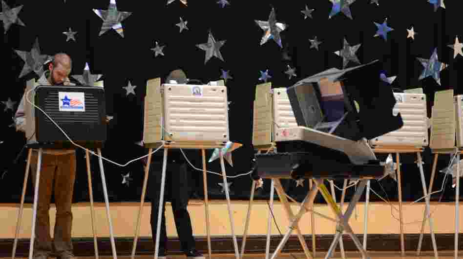 A man votes on Nov. 6 in Chicago.