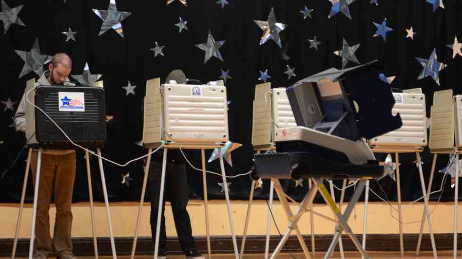 A man votes on Nov. 6 in Chicago.