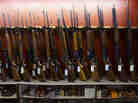Rifles on display at Firing-Line in Aurora, Colo., on July 22, 2012, days after a shooter killed at least 12 people at a local movie theater. Rifles on display at Firing-Line in Aurora, Colo., on July 22, 2012, days after a shooter killed at least 12 people at a local movie theater.