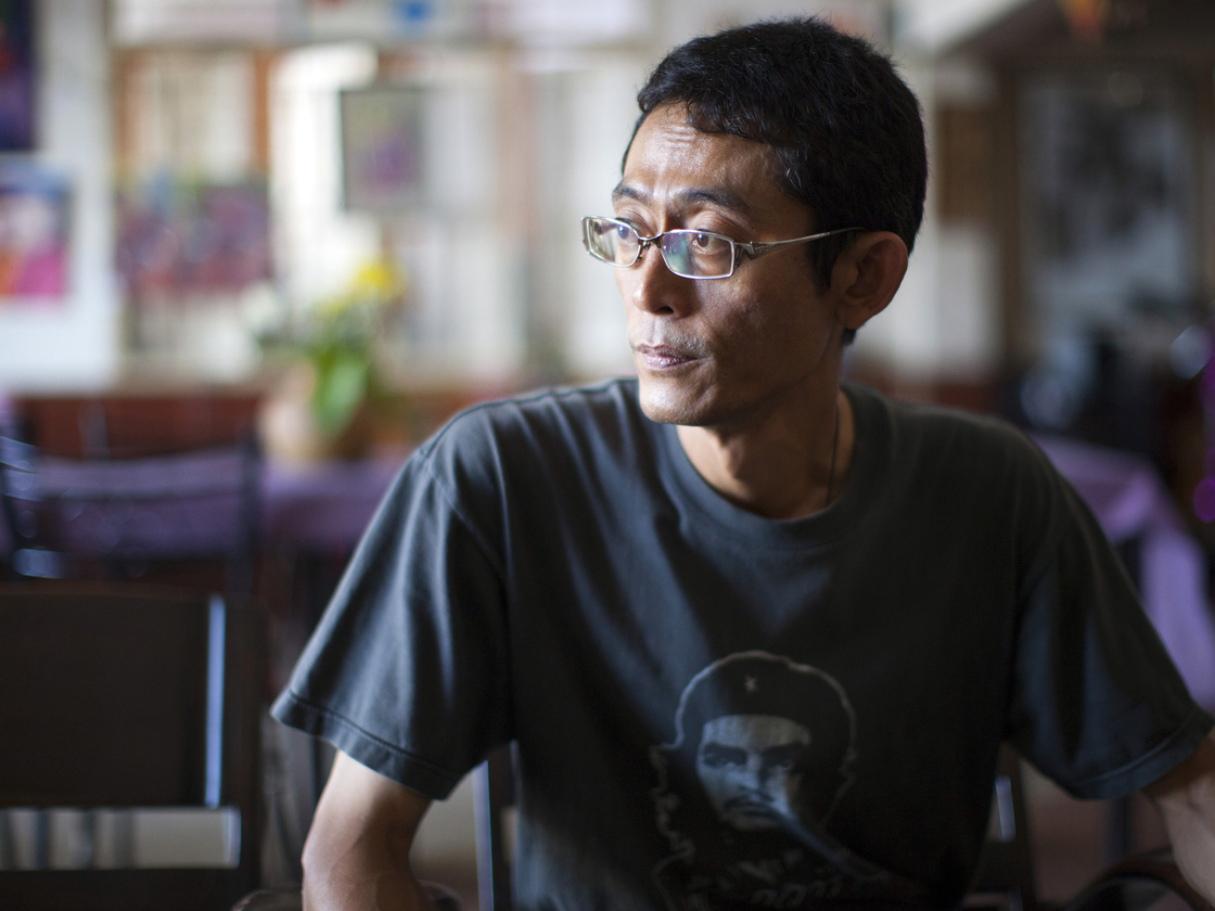 Myat Thu owns Aiya, a restaurant in Mae Sot, Thailand.