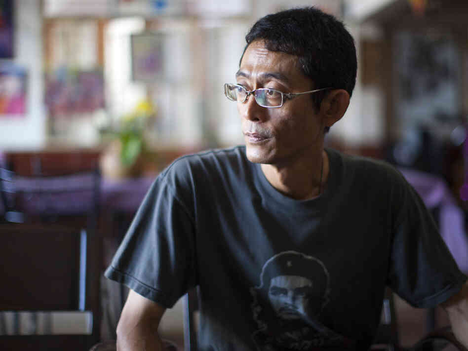 Myat Thu owns Aiya, a restaurant in Mae Sot, Thailand.