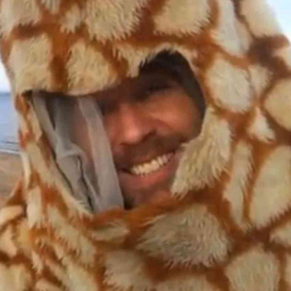 Armstrong Baillie, in costume.