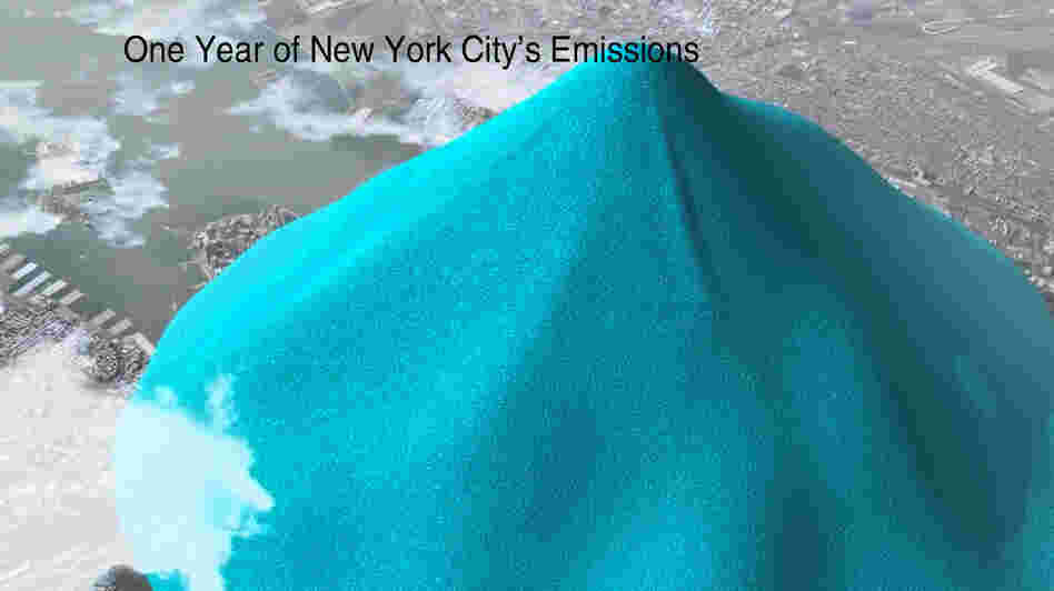 One Year's Emissions From Above