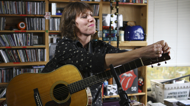 Martha Wainwright performs a Tiny Desk Concert on Oct. 15, 2012. (Ryan Smith/NPR)