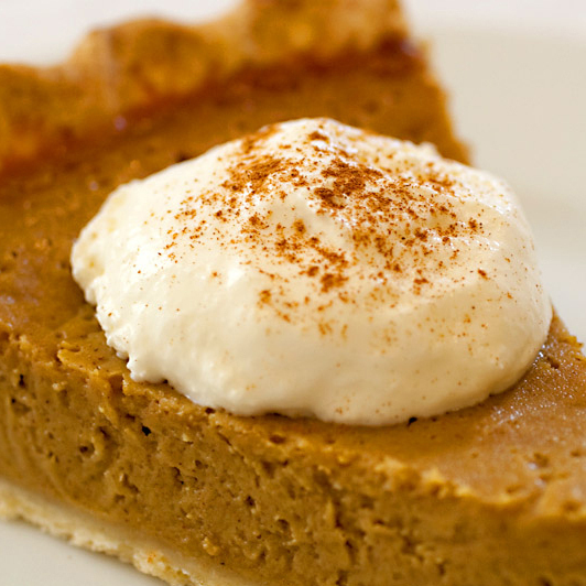 This might look like pumpkin pie, but it's actually a gluten-free twist on tradition: Stephanie Stiavetti's Butternut Squash Pie.