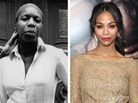 Nina Simone (left) and actress Zoe Saldana are seen in this composite image. Saldana has been cast to play the late singer in a film biopic. Nina Simone (left) and actress Zoe Saldana are seen in this composite image. Saldana has been cast to play the late singer in a film biopic.
