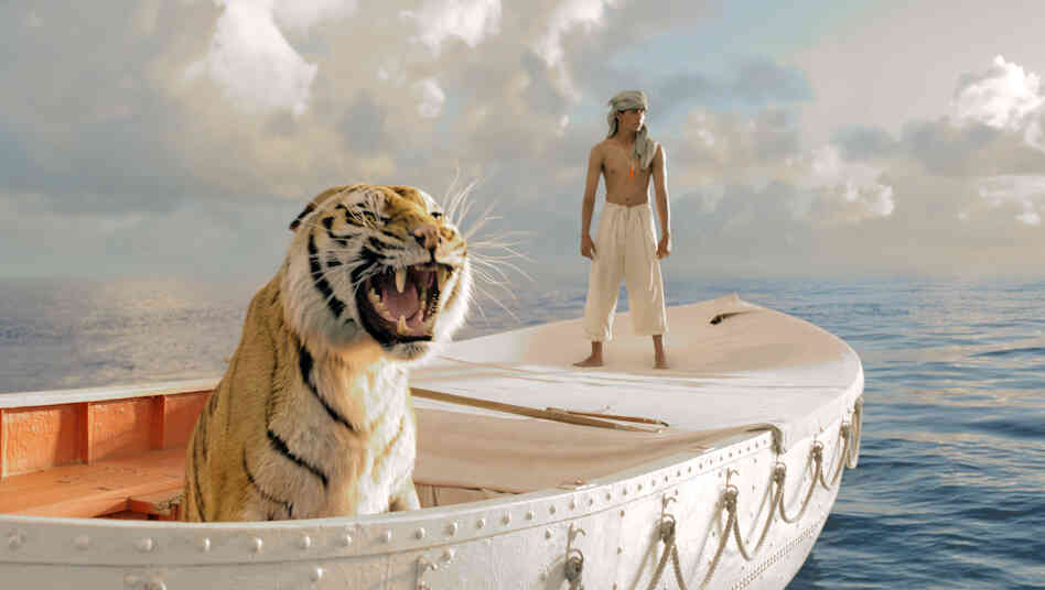 Pi Patel (Suraj Sharma) and a fierce Bengal tiger named Richard Parker must rely on each other to survive an epic journey in Life of Pi.