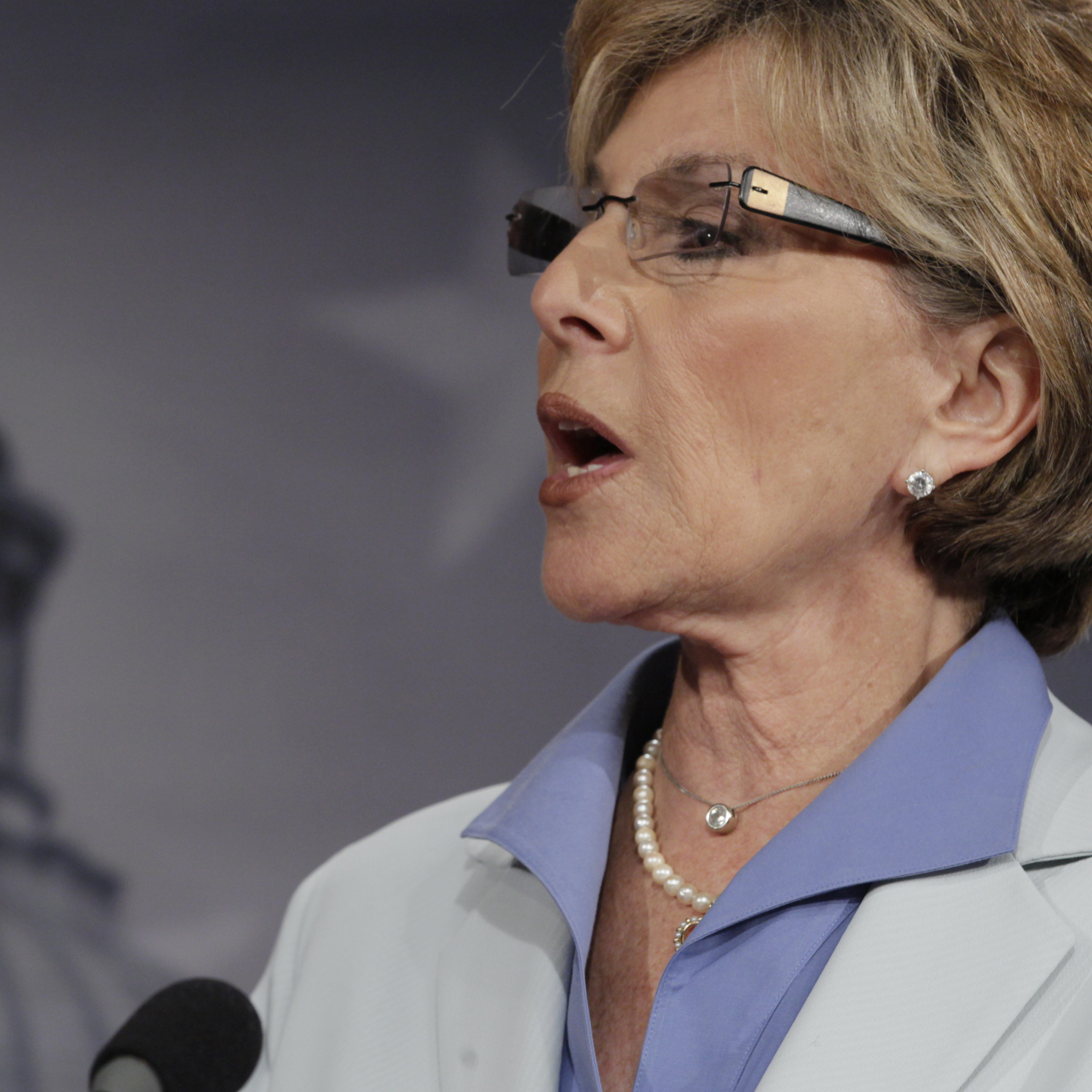 Sen. Barbara Boxer speaks during a news conference in July 2011 in Washington.