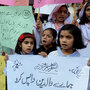 Students demand the reopening of the Farooqi Girls High School in Lahore, Pakistan, in early November. A mob attacked the school in October, accusing a teacher of insulting the Prophet Muhammad. It takes just one accusation to lead to an arrest under Pakistan's stringent blasphemy laws. Students demand the reopening of the Farooqi Girls High School in Lahore, Pakistan, in early November. A mob attacked the school in October, accusing a teacher of insulting the Prophet Muhammad. It takes just one accusation to lead to an arrest under Pakistan's stringent blasphemy laws.