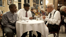 Antoine Batiste (Wendell Pierce) and his student Robert (Jaron Williams) take a minute with trumpeter Lionel Ferbos, playing himself, at the Palm Court Jazz Cafe. Antoine Batiste (Wendell Pierce) and his student Robert (Jaron Williams) take a minute with trumpeter Lionel Ferbos, playing himself, at the Palm Court Jazz Cafe.