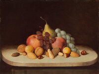 Still Life with Fruit and Nuts, by Robert Seldon Duncanson