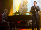 Stephen Colbert (right) performs with Ben Folds on the set of his TV show, The Colbert Report. Stephen Colbert (right) performs with Ben Folds on the set of his TV show, The Colbert Report.