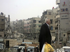 A man walks near buildings damaged after shelling by forces loyal to Syria's President Bashar Assad, at Harasta, a suburb of Damascus, on Nov. 19. A man walks near buildings damaged after shelling by forces loyal to Syria's President Bashar Assad, at Harasta, a suburb of Damascus, on Nov. 19.