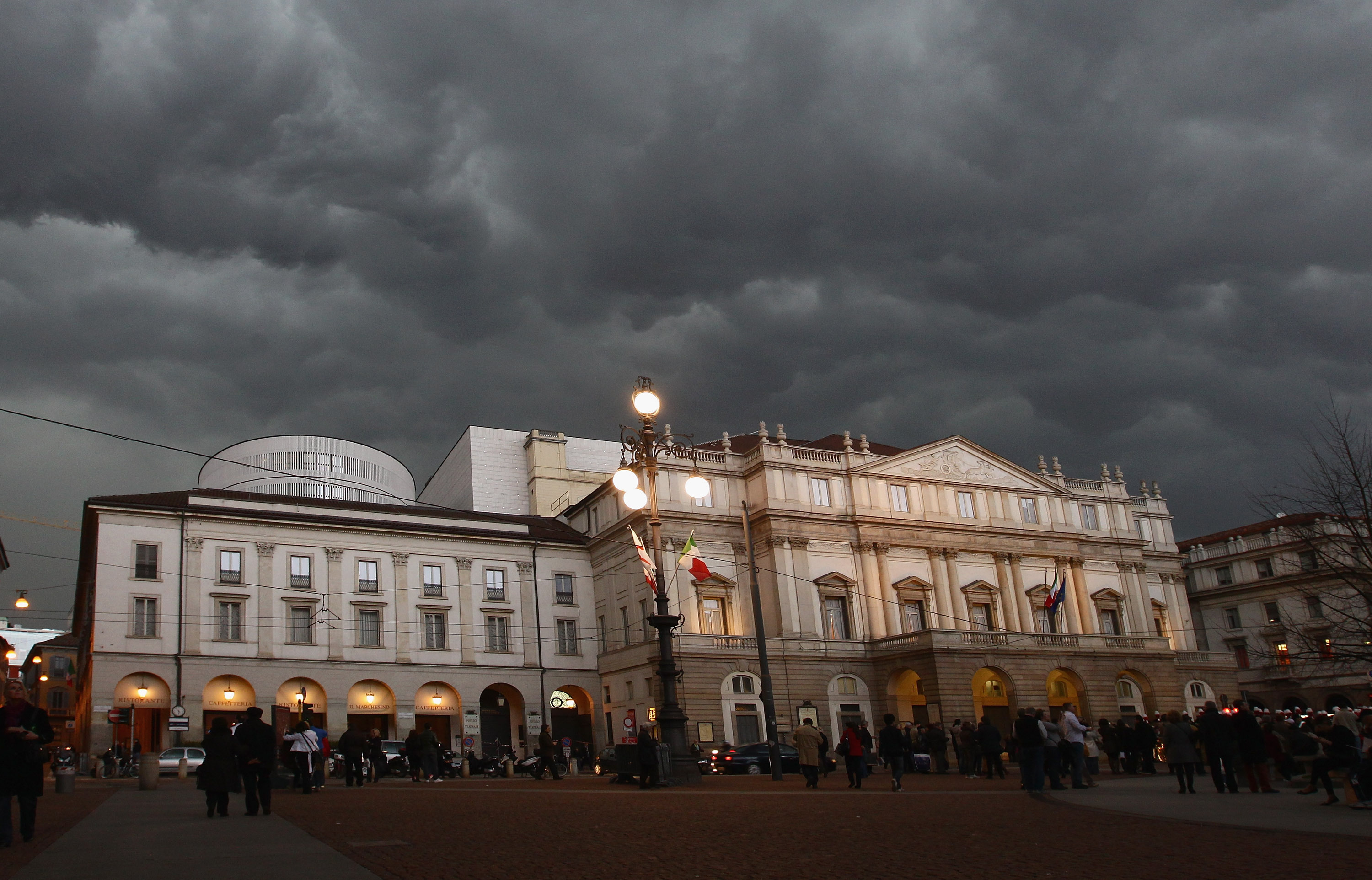 MILAN, ITALY - MARCH 19: A general view of the Teatro alla Scala on March 19, 2011 in Milan, Italy. Events in various Italian cities will celebrate the 150th anniversary of Italy's unification until the end of the year. (Photo by Vittorio Zunino Celotto/Getty Images)