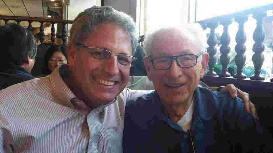 Gary Knell with his father, David. Gary Knell with his father, David.