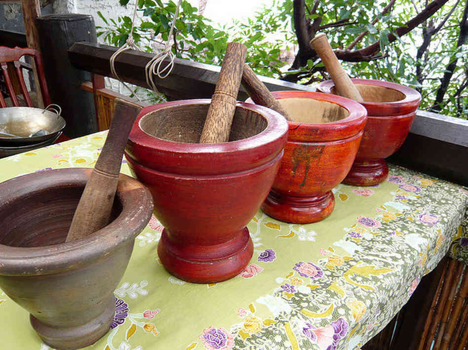 Real Chefs Grind It With A Mortar And Pestle The Salt NPR
