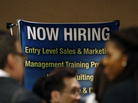 The scene at a career fair last month in New York City. The scene at a career fair last month in New York City.