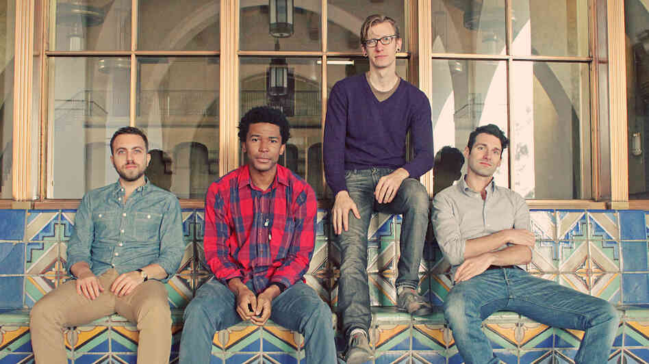 A House For Lions is, from left to right, Mike Nissen, Daniel Norman, Eric McCann and Joe Luisi.