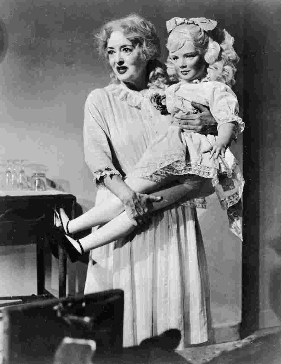Bette Davis in the role of Jane Hudson in What Ever Happened To Baby Jane? The classic horror film, which has just turned 50, is being released on Blu-ray