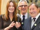 France's former first lady Carla Bruni-Sarkozy, auctioneer Francois de Ricqles and former soccer coach Guy Roux preside over the 152nd Hospices de Beaune wine auction Sunday in Beaune, France. The charity auction raised an all-time high of $7.5 million, which goes to area hospitals. France's former first lady Carla Bruni-Sarkozy, auctioneer Francois de Ricqles and former soccer coach Guy Roux preside over the 152nd Hospices de Beaune wine auction Sunday in Beaune, France. The charity auction raised an all-time high of $7.5 million, which goes to area hospitals.