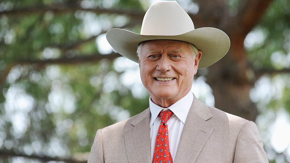 Actor Larry Hagman, star of the TV series Dallas, poses during the 2010 Monte Carlo Television Festival in Monaco on June 8, 2010.