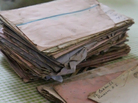 Kathleen Chaney and her son Patrick found the storm-soaked stack of letters as they were walking along the New Jersey shore. Kathleen Chaney and her son Patrick found the storm-soaked stack of letters as they were walking along the New Jersey shore.