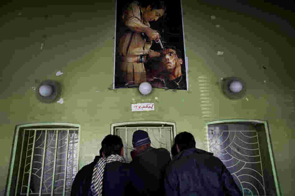 The ticket office at the entrance to Kabul's Ariana Cinema.
