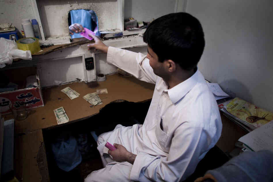 The box office at Pamir Cinema