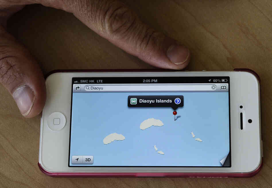 Apple's new iPhone 5 may have been criticised for its glitch-ridden new maps program, but it may have inadvertently provided a diplomatic solution to China and Japan's ongoing row over disputed islands. When a user searches for the Tokyo-controlled Senkaku islands in the East China Sea, claimed by Beijing under the name Diaoyu, two sets of the islands appear alongside each other.