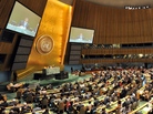 The United Nations General Assembly during a vote earlier this year. The United Nations General Assembly during a vote earlier this year.