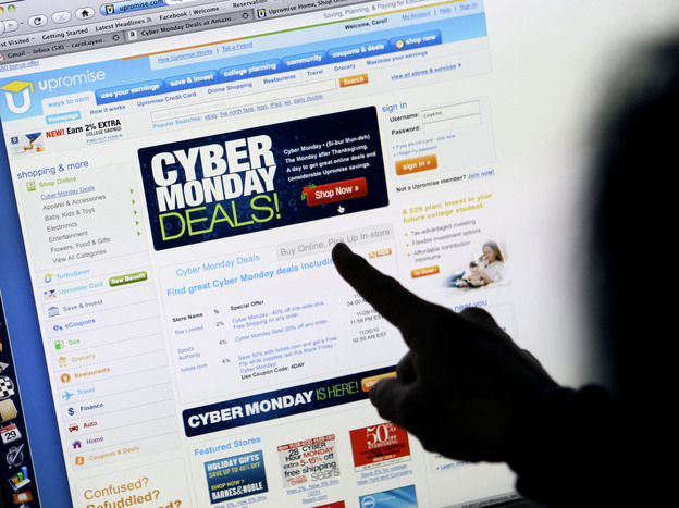 Online shopping during Cyber Monday rose more than 28 percent from a year ago, according to IBM Benchmark.