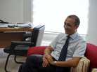 Fikri Toros, a Turkish Cypriot businessman, says his family's company struggled for years because of embargoes and a weak Turkish lira. But its fortunes have improved with Turkey's economy. Fikri Toros, a Turkish Cypriot businessman, says his family's company struggled for years because of embargoes and a weak Turkish lira. But its fortunes have improved with Turkey's economy.
