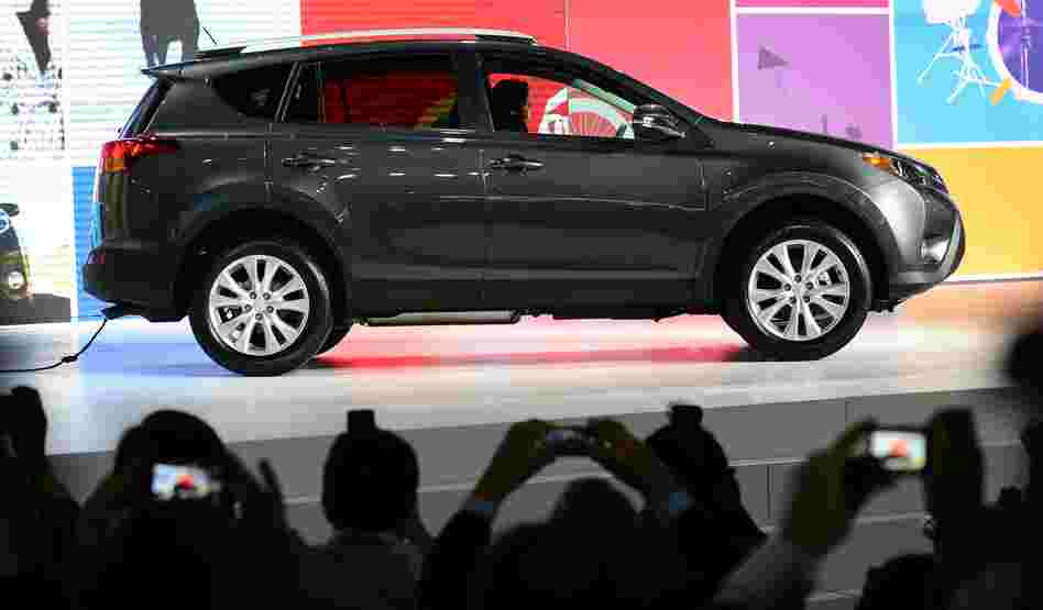 Toyota unveils its new RAV4 crossover SUV to the media Wednesday before the L.A. Auto Show opens to the public. Toyota unveils its new RAV4 crossover SUV to the media Wednesday before the L.A. Auto Show opens to the public.