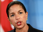 Ambassador Susan Rice speaks at U.N. headquarters on April 14. Ambassador Susan Rice speaks at U.N. headquarters on April 14.