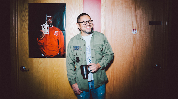 Spencer Manio in front of his office (his door is the one with the Ghostface poster) at PlayNetwork.