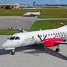 Turboprop planes make up the entire fleet at Silver Airways. Airlines are increasingly using propeller planes to cut costs.