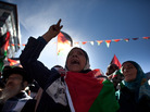 Palestinians in Ramallah celebrated in advance of the U.N. vote. Palestinians in Ramallah celebrated in advance of the U.N. vote.